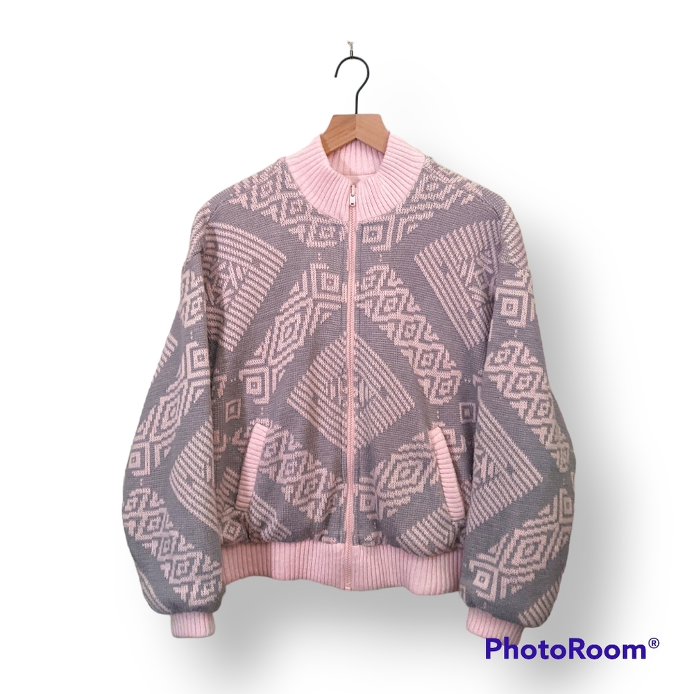 Vintage 80s IZZI Reversible Bomber Jacket